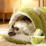 Cat House Warm Plush Dog Beds for Small Dogs Enclosed Pet Bed for Cats Dogs Removable Washable Kitten Nest