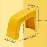Popxstar  Manicure Pedicure Stool with Grooves Storage Shower Foot Holder Stand Anti-skid Universal Plastic Shaving Toenail Leg Rest Stand