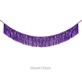 Popxstar 3M 30cm High Raincurtain Tassel Pulling Raincurtain Banner Birthday Party Wedding Decoration Background Cloth Rains
