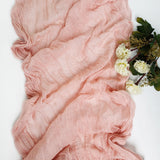 Popxstar Semi-Sheer Gauze Table Runner, Cheesecloth, Wedding Table Path, Tulle Layout, Event Designing Kitchen Dining Decor  
