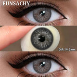 1 Pair Colored Pupils for Eyes Gray Eye Contacts Brown Natural Soft Lenses Beauty Pupils Women Makeup Yearly Cosmetics