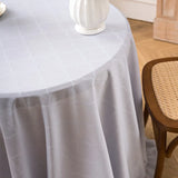 French Style Gray White Lace Tablecloth Polyester with Ruffle Hem Decorative Table Cover for Dining Room Coffee Table Party
