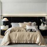 Popxstar  1000TC Egyptian Cotton Soft Silky Jacquard Embroidery Luxury Bedding Set Duvet Cover Flat/Fitted Bed Sheet Pillowcases 4Pcs