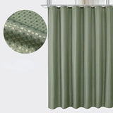 Popxstar Curtain Bathroom Bathroom Punch-free Shower Curtain Fabric Plain  Waterproof and Mildew-proof Polyester Shower