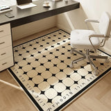 Popxstar Desk Chair Square Carpet Study Office Chair Floor Mat Chairs Rug for Living Room Floral Geometric Sillas De Oficina Alfombra