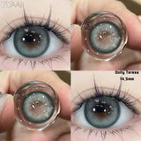 Popxstar 1 Pair Color Contact Lenses for Eyes Korean Brown Natural Big Eye Lenses Gray Eye Contact Green Color Lens
