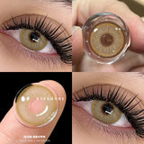 Popxstar  2pcs Natural Color Contact Lenses for Eyes Gray Pupils Lens Blue Lenses Beautiful Pupil Yearly Makeup Green Eye Lenses