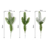 Popxstar 10/20pc Christmas Pine Branches Christmas Decoration Artificial Fake Plant Pine Needles Wreath DIY Xmas Tree Home Decor New Year