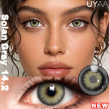 1Pair NEW Color Contact Lenses For Eyes Beauty Pupils Natural Pupils Brown Contact Lenses Soft Colorful Cosmetics Gray Len
