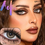 Natural Halo Shimmer Contact Lenses - Gray Brown Green Blue, Brighten Eye Look for Dating, Gathering & Daily Makeup