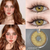 Popxstar  2pcs Colored Contact Lenses for Eye Natural Pupils Green Blue Contact Lenses Beauty Cosmetics High Quality Lens Yearly