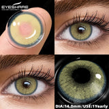 1 Pair Natural Gray Beauty Pupils Color Contact Lenses Yearly Soft Brown Eye Lenses Cosmetic Blue Green Eye Contacts