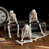 Halloween Skeleton Decoration Resin Party Props Decorating Evil Skeleton Statues Haunted House Cemetery Scenes