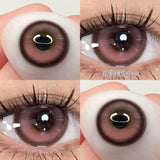 Popxstar  1 Pair Pink Series Contact Lenses for Eyes Beauty Pupils Makeup Eye Lenses for Myopia Natural Color Lenses Blue Lenses