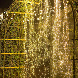 Popxstar 1PACK Solar Powered String Lights 200 LED Waterfall Lights Waterproof Vine String Fairy Light For Outdoor Garden Christmas Decor