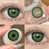1 Pair Blue Color Contact Lenses Natural Brown Lenses Gray Beautiful Pupils for Eyes Women Cosmetics Eye Contacts Lens
