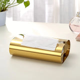 Popxstar  Stainless Steel Tissue Box Living Room Desktop Napkin Holder Table Decoration Tissue Case Storage Box  Kitchens Accessories