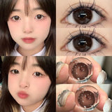 2pcs/Pair Cosmetic Contact Lens Natural Contact Lenses For Eyes Prescription with Diopter Large Diameter Eye Lens