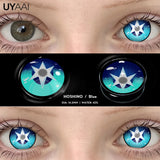 Popxstar  Cosplay Contact Lenses Makeup Colored Pupils Cosmetics Black Lenses Halloween Green Contact Lenses  White Pupils Red lens