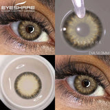 Popxstar Colored Contact Lenses for Eyes 1Pair/2Pcs Yearly Natural Blue Lenses Cosmetic Soft Beautyful Pupils Gray Eye Contacts