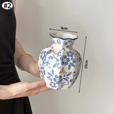 Popxstar  Ceramics Nordic Vase Flower Vase Bedroom Kitchen Tabletop Vase Modern Decorative Vase Ceramic Vase Home Ramadan Decoration Vase