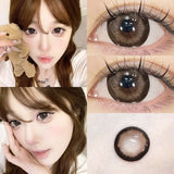 Popxstar  1Pair New Colored Contact Lenses for Eyes 0 to -8.00 Degree Brown Natural Eye Lenses Beauty Cosmetics High Quality Lens