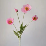 Popxstar spring decor Artificial Flowers Fake Poppy Silk Flowers Long Stem Housewarming Garden Table Wedding DIY Party Wedding Bridal Bouquet Decor
