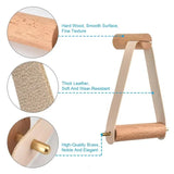 Popxstar 1pc Add a Touch of Rustic Charm to Your Bathroom with This Wooden Vintage Toilet Paper Roll Holder