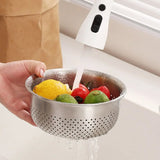 304 Stainless Steel Vegetable Washing Drain Basket Detachable with Markings Rice Washing Basket Double Layer Side Flow Outlet