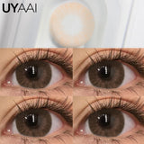 Atmosphere Essential Natural Color Contact Lenses - Bionic Pupil Design, Premium Texture, Versatile Brown/Blue/Gray