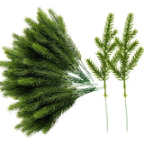 Popxstar  10PCS Artificial Plants Cheaper Christmas Tree Pine Needles New Year Decorations for Home Scrapbooking Diy Gifts Candy Box