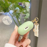 Popxstar Green Flowers For Apple AirPods 1 2 Pro Bluetooth Headphone Cover 3rd Generation Silicone Soft Cover Protective Case