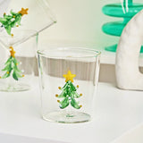 Popxstar 1pc Christmas Tree Mug Cute Cup Glass Cups  Glass Mug  Coffee Mug Home Decoration Christmas Gift Christmas Decoration 300ml
