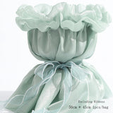 popxstar Sweets Princess Skirt Elastic Floral Yarn Pearl Silk Flower Wrapping Paper Materials Packaging Film For Flower Shop Bouquet