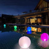 Popxstar LED Water Floating Light Remote Control 16 Colors Waterproof Swimming Pool Light Outdoor Balloons Inflatable Garden Beach Balls