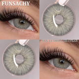 1 Pair Brown/Gray Color Contact Lenses Beautiful Pupils Cosmetic Korean Fashion Natural Eye Contacts Doll Black Lenses