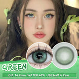 Popxstar  2PCS New Gray Prescription Contact Lenses Fashion Pupils Cosmetics Eye Color Lenses Myopia Colored Contact Lenses Brown