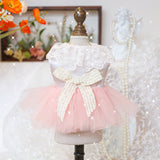 Various Pink Cat Princess Dress Puppy Bridal Party Attire Pet Skirt Tulle Skirt Costume for Small Dogs Cats