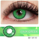 Popxstar  1 pair Contacts Lenses Beauty Pupil Made-up Color Lens  For Eyes Beautiful Cosmetic Accessories Contact Lens Red Brown