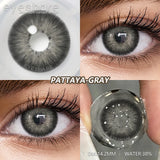 Natural Soft Gray Lenses 1Pair Colored Contact Lenses Brown Eyes Lens Fashion Blue Eye Contact Yearly Makeup Green Lens