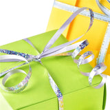 Popxstar  Balloons Ribbons Laser Ribbon for Party Decoration Birthday Gifts DIY Packing Wedding Decoration Foil Satin Ribbons Accessories