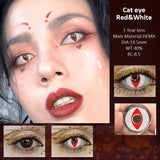 Popxstar  1Pair Halloween Red Contact Lenses for Eyes Cosplay Lenses Anime Lense 14.5 Mm Lens Soft Lenses Yearly High Quality Lens