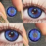 1pair Color Contact Lenses for Eyes Blue Purple with diopters Beauty Natural Pupils New Style Lens Contacts Fast Shipping