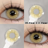Popxstar 2pcs Natural Color Contact Lenses for Eyes Gray Lenses Colorcont Korean Lenses Yearly Beauty Brown Eye Contacts Lens
