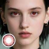 2PCS Cosplay Colored Contact Lenses Anime Eye Accessories Halloween Contact Lenses Crazy Red Eyes Contact Lenses