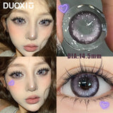 Popxstar  1Pair Soft Contact Lenses Pink Lenses Purple Eye Diameter 14.5mm sclera pupils Grey Lens Myopia Degree Beautiful Pupil