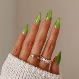 Popxstar  24pcs Round Fake Nails Cat Eye Glitter Press on Nail Full Cover Wearable Artificial Nail Tips for Girls Gifts Free Shipping