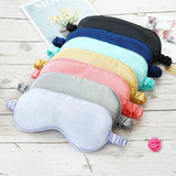 Popxstar Imitated Silk Eye Patch Shading Sleep Eye Eyepatch Soft Blindfold Smooth Eye Mask Sleeping Aid Eyeshade Eye Cover Patch Bandage