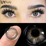Popxstar Myopia Colored Contact Lenses with Diopters Brown Color Lens Eyes Green Lenses Graduated Blue Lenses Colored Pupils