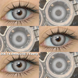 Crazy Halloween Cosplay Anime white Color Contact Lenses for Eyes red Beauty Pupils Role Playing Party Yearly use